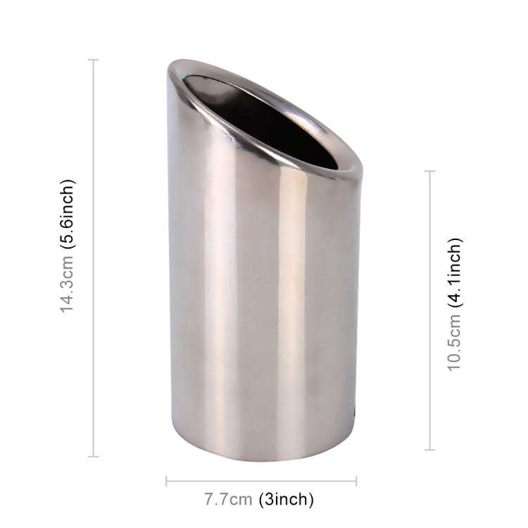 2 PCS Car Styling Stainless Steel Exhaust Tail Muffler Tip Pipe for VW Volkswagen 1.8T/2T Swept V...