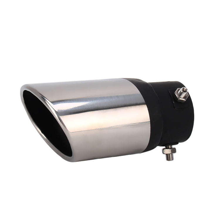 Universal Car Styling Stainless Steel Straight Bolt-on Exhaust Tail Muffler Tip Pipe with Mesh(Bl...