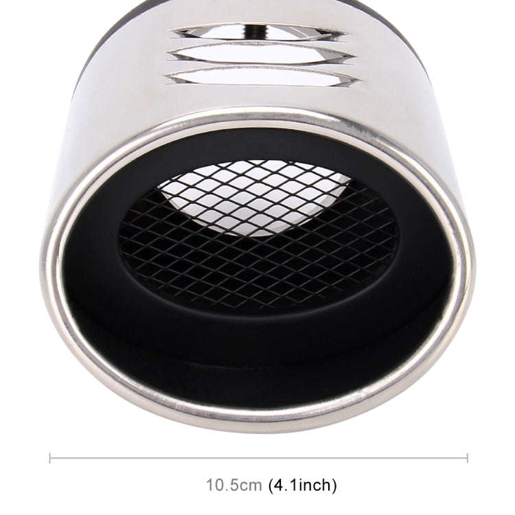 Universal Car Styling Stainless Steel Straight Bolt-on Exhaust Tail Muffler Tip Pipe with Mesh(Bl...
