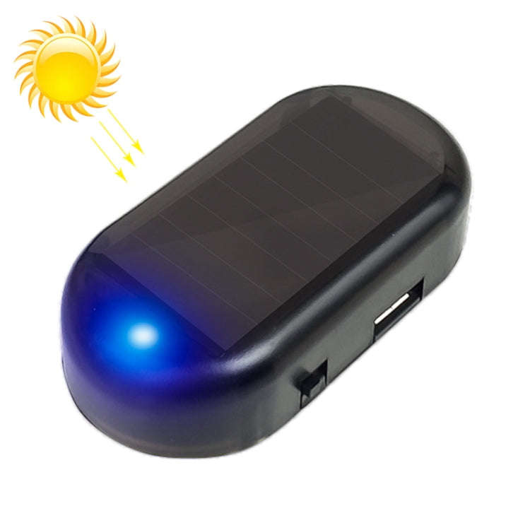 LQ-S10 Car Solar Power Simulated Dummy Alarm Warning Anti-Theft LED Flashing Security Light Fake ...