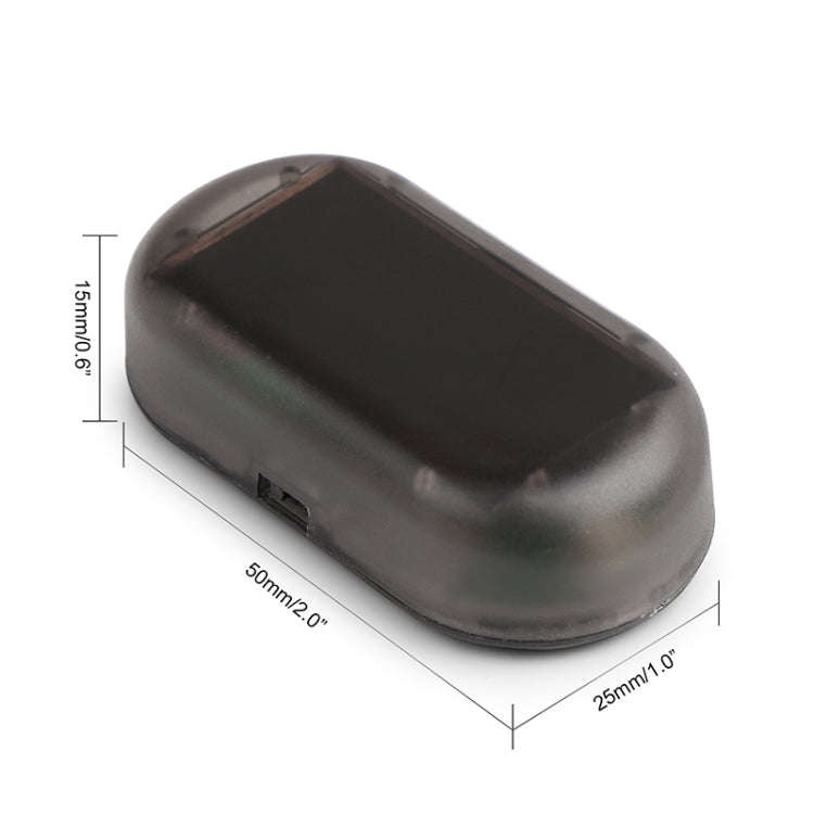 LQ-S10 Car Solar Power Simulated Dummy Alarm Warning Anti-Theft LED Flashing Security Light Fake ...