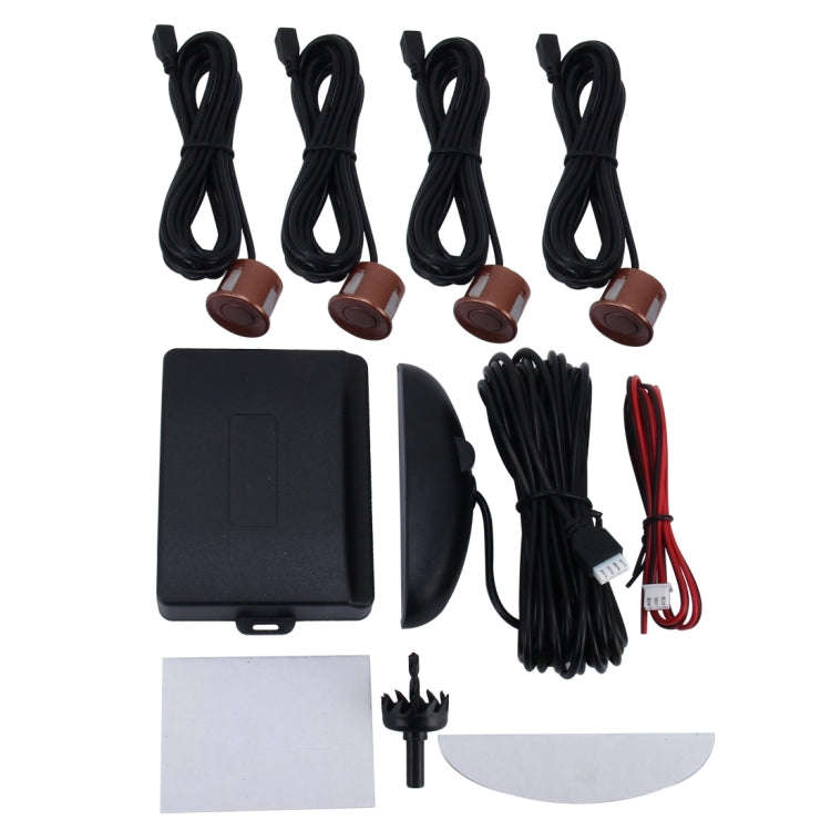 Car Buzzer Reverse Backup Radar System - Premium Quality 4 Parking Sensors Car Reverse Backup Rad...