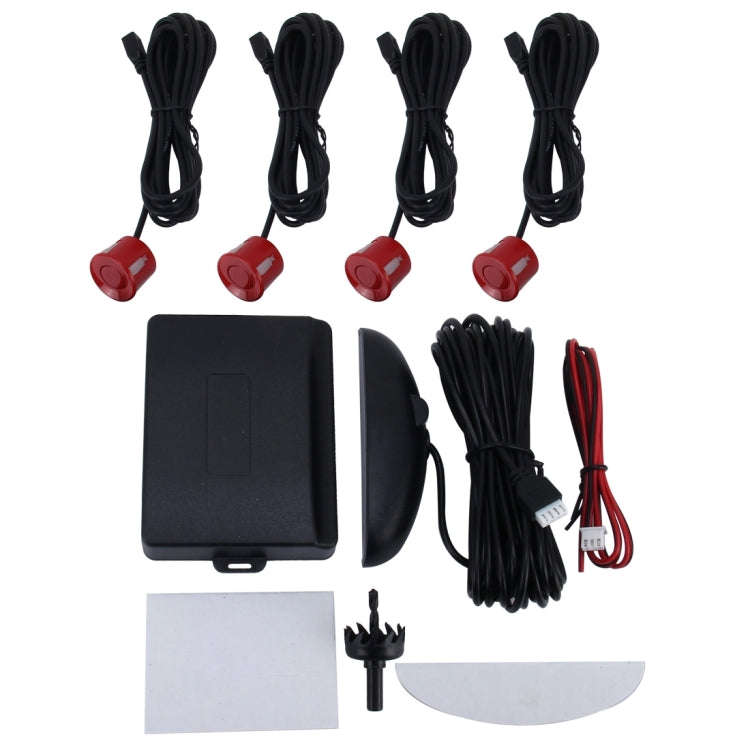 Car Buzzer Reverse Backup Radar System - Premium Quality 4 Parking Sensors Car Reverse Backup Rad...
