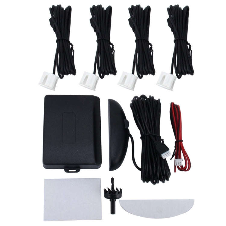 Car Buzzer Reverse Backup Radar System - Premium Quality 4 Parking Sensors Car Reverse Backup Rad...