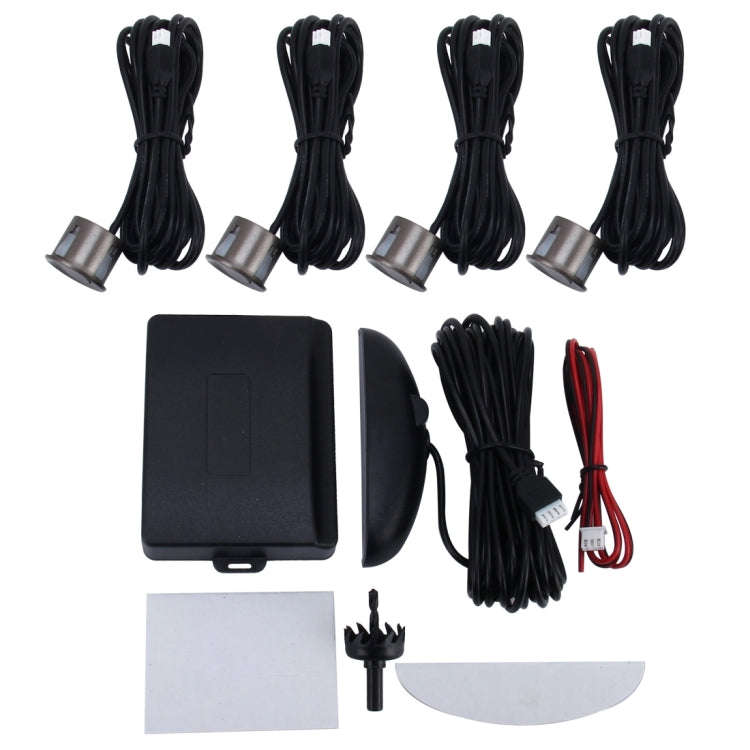 Car Buzzer Reverse Backup Radar System - Premium Quality 4 Parking Sensors Car Reverse Backup Rad...