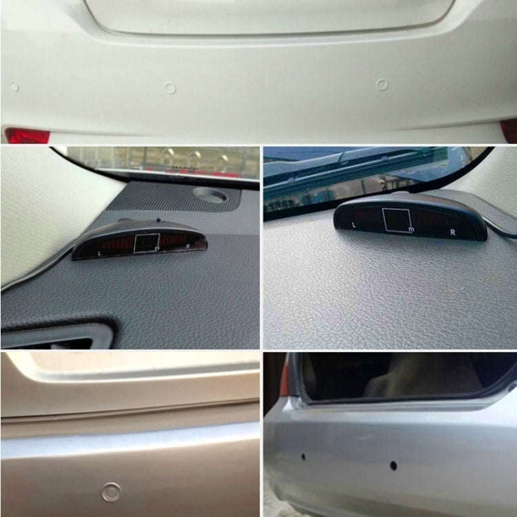 Car Buzzer Reverse Backup Radar System - Premium Quality 4 Parking Sensors Car Reverse Backup Rad...