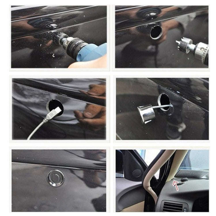 Car Buzzer Reverse Backup Radar System - Premium Quality 4 Parking Sensors Car Reverse Backup Rad...