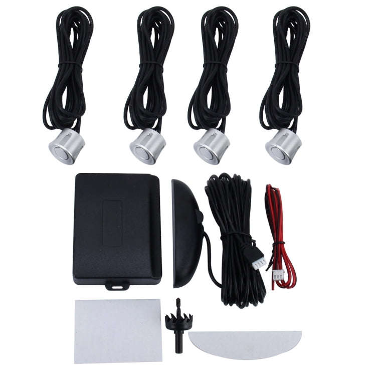 Car Buzzer Reverse Backup Radar System - Premium Quality 4 Parking Sensors Car Reverse Backup Rad...