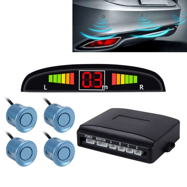 Car Buzzer Reverse Backup Radar System - Premium Quality 4 Parking Sensors Car Reverse Backup Rad...