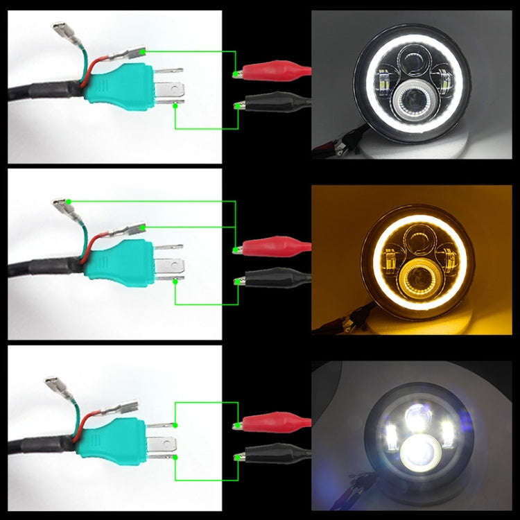 2 PCS 7 inch IP68 Waterproof 6500K 75W LED Headlight Hi/Lo Beam Driving Lamp for Jeep Wrangler JK...