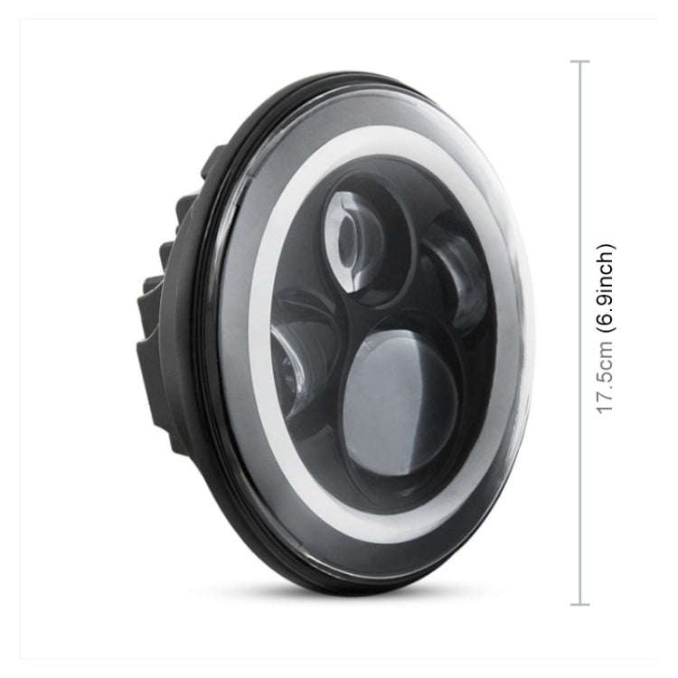 2 PCS 7 inch IP68 Waterproof 6500K 75W LED Headlight Hi/Lo Beam Driving Lamp for Jeep Wrangler JK...