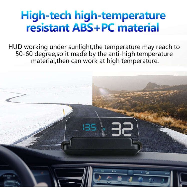 T900 Car GPS HUD Virtual HD Reflection Board Head-up Display, Speed & Driving Distance / Time Dis...