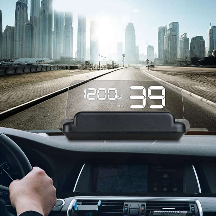 T900 Car GPS HUD Virtual HD Reflection Board Head-up Display, Speed & Driving Distance / Time Dis...