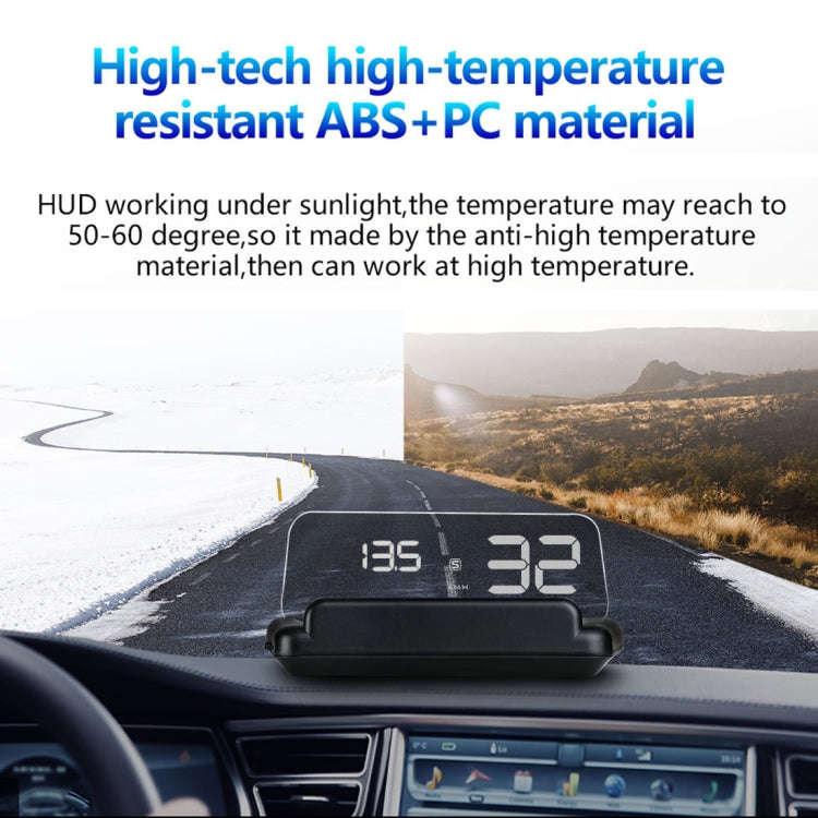 T900 Car GPS HUD Virtual HD Reflection Board Head-up Display, Speed & Driving Distance / Time Dis...