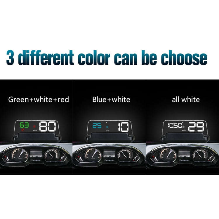 T900 Car GPS HUD Virtual HD Reflection Board Head-up Display, Speed & Driving Distance / Time Dis...