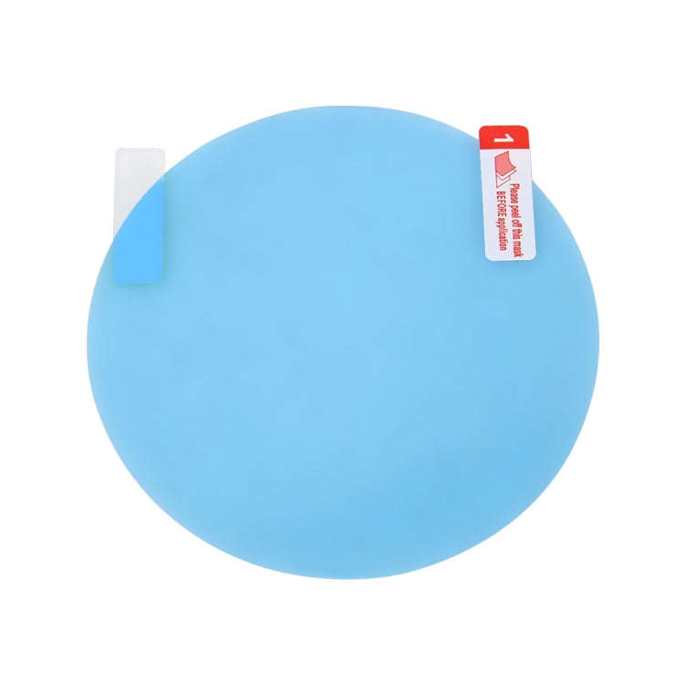 Car Round PET Rearview Mirror Protective Window Clear Anti-fog Waterproof Rain Shield Film, Diame...