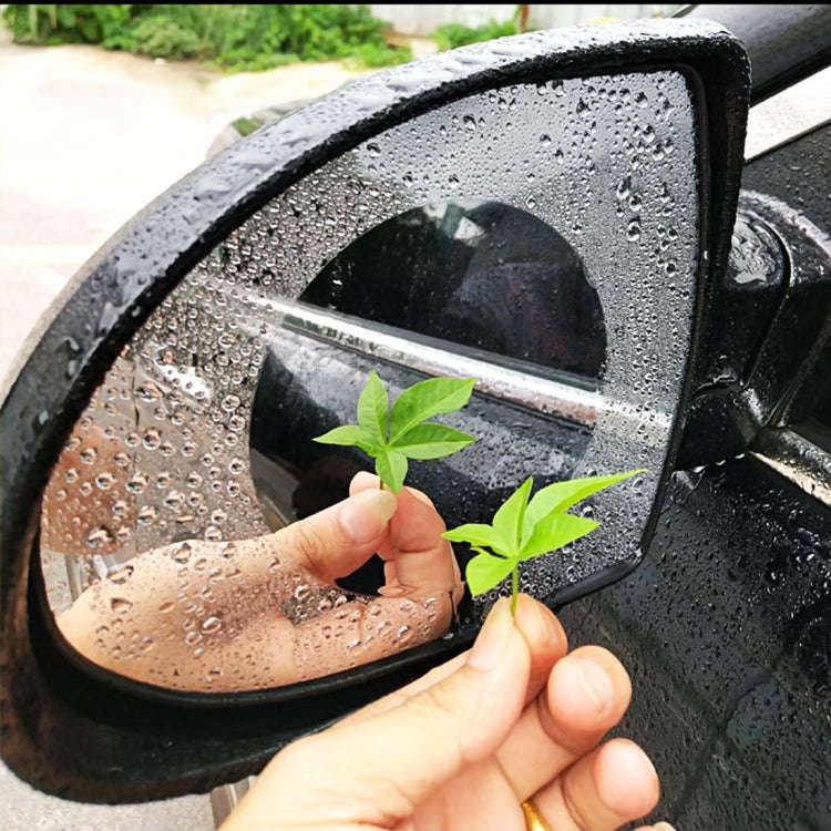 Car Round PET Rearview Mirror Protective Window Clear Anti-fog Waterproof Rain Shield Film, Diame...
