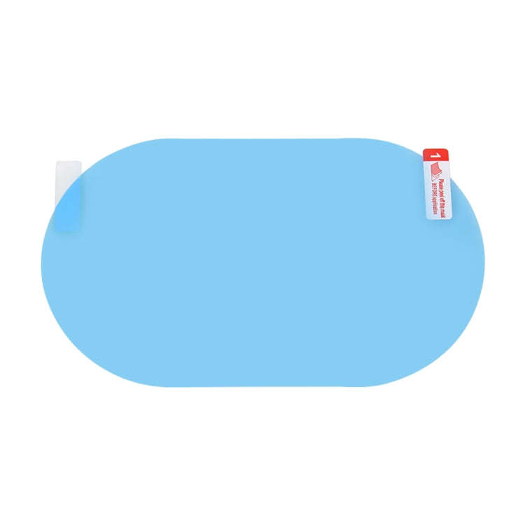 Car Oval PET Rearview Mirror Protective Window Clear Anti-fog Waterproof Rain Shield Film, Size:1...