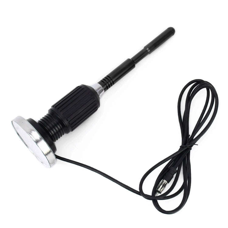 PS-5506 Universal Car Magnetic Roof Mount Base Radio AM/FM Aerial Amplified Antenna(Black)