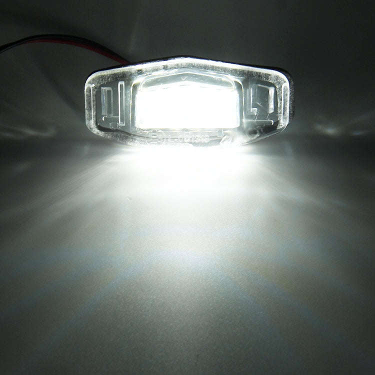 2 PCS DC 12V 2W 120LM 6000K LED License Plate Light 18-SMD Bulbs Lamps for Honda Civic VII4/5D 01...