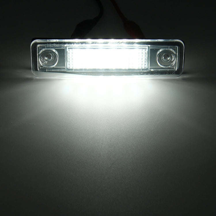 2 PCS DC 12V 2W 120LM 6000K LED License Plate Light 18-SMD Bulbs Lamps for Astra F 91-98, G Estat...