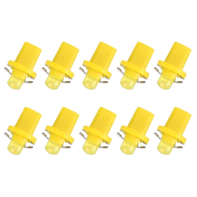 10 PCS 0.4W B8.5 Wedge Instrument Panel COB LED Light Dashboard Gauge Cluster Indicator Lamp Bulb...