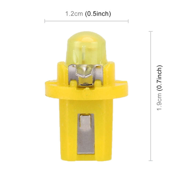 10 PCS 0.4W B8.5 Wedge Instrument Panel COB LED Light Dashboard Gauge Cluster Indicator Lamp Bulb...