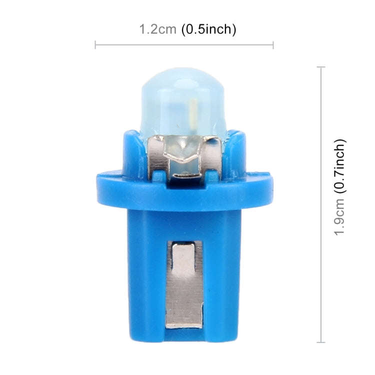 10 PCS 0.4W B8.5 Wedge Instrument Panel COB LED Light Dashboard Gauge Cluster Indicator Lamp Bulb...
