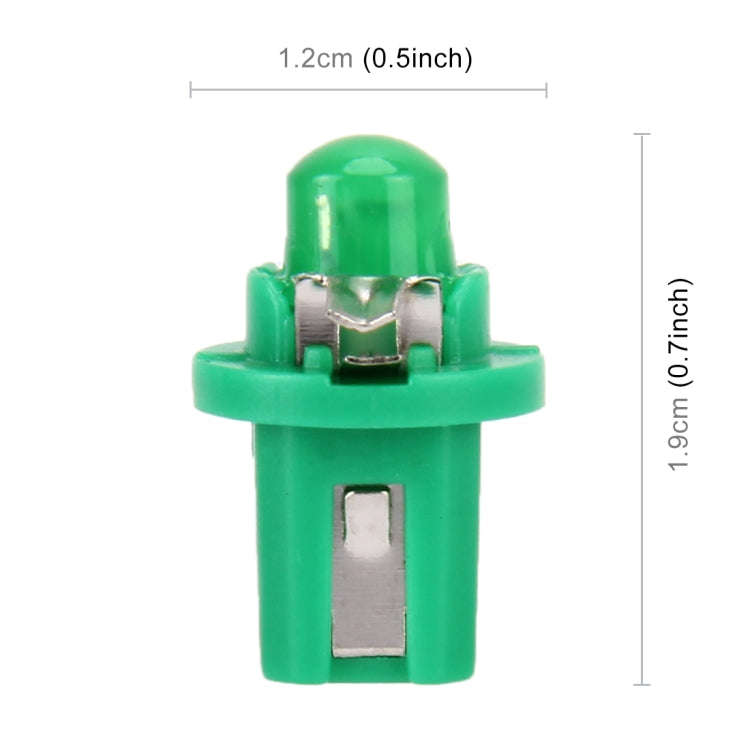 10 PCS 0.4W B8.5 Wedge Instrument Panel COB LED Light Dashboard Gauge Cluster Indicator Lamp Bulb...