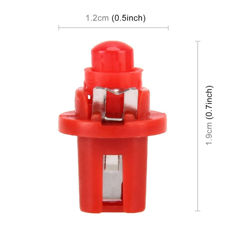 10 PCS 0.4W B8.5 Wedge Instrument Panel COB LED Light Dashboard Gauge Cluster Indicator Lamp Bulb...