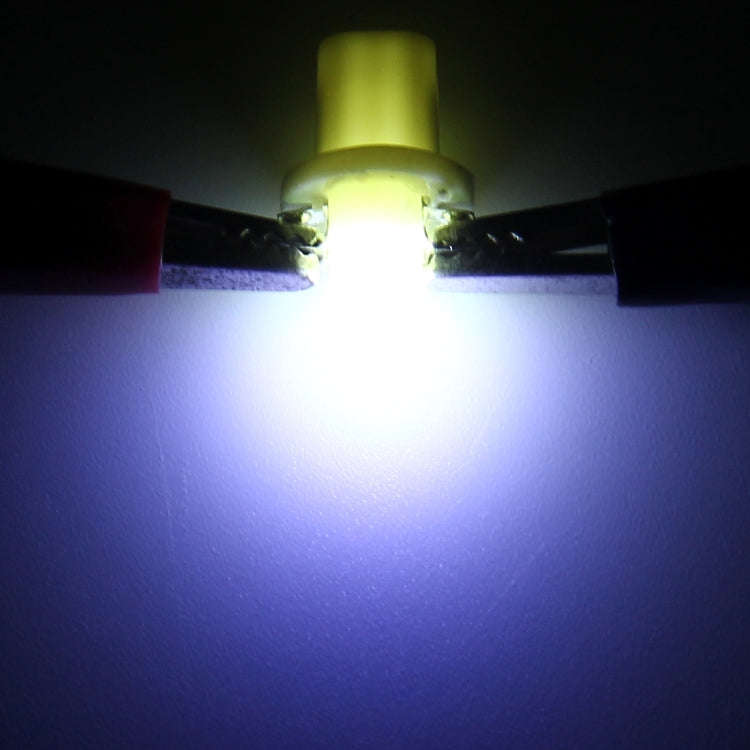 10 PCS 0.4W B8.5 Wedge Instrument Panel COB LED Light Dashboard Gauge Cluster Indicator Lamp Bulb...