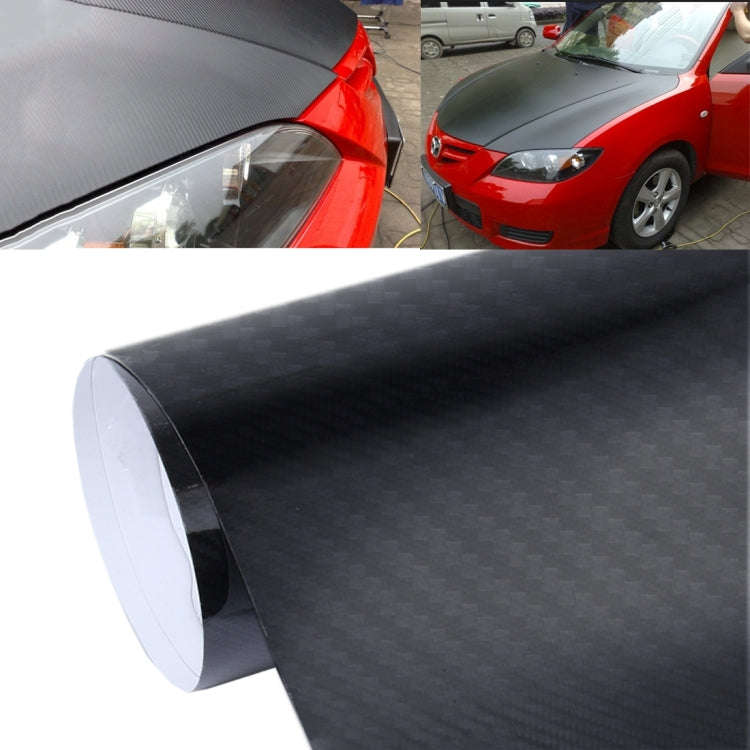 5D High Gloss Carbon Fiber Car Vinyl Wrap Sticker Decal Film Sheet Air Release, Size: 152cm x 50c...