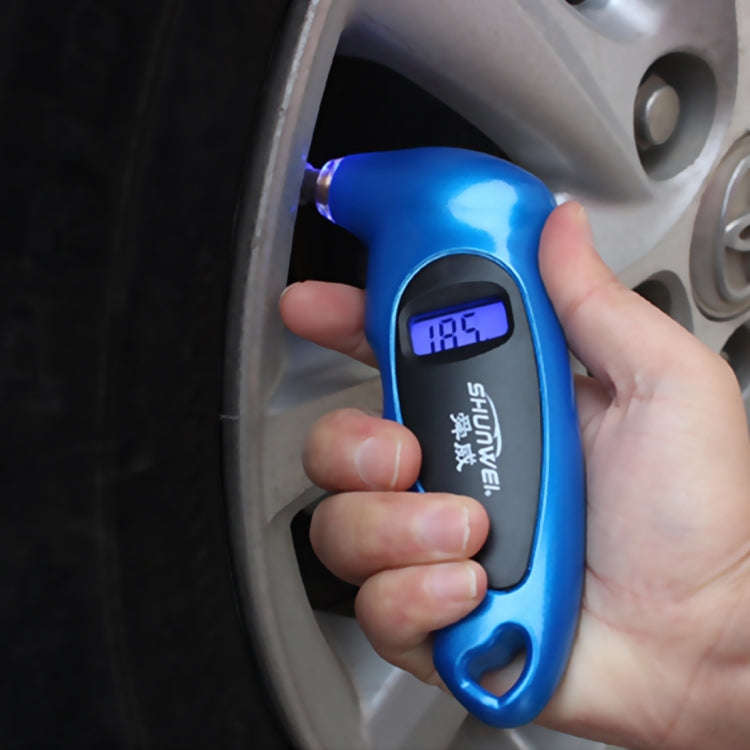 SHUNWEI SD-2802 Digital Tire Pressure Gauge 150 PSI 4 Settings for Car Truck Bicycle with Backlit...