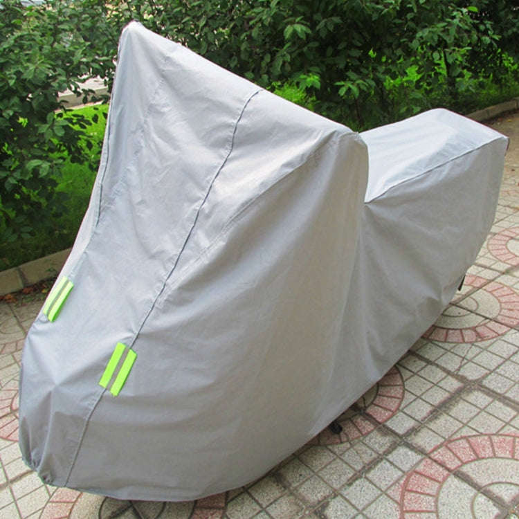 Outdoor Universal Anti-Dust Sunproof Waterproof Motorcycle Aluminum Film Flocking Cover with Warn...