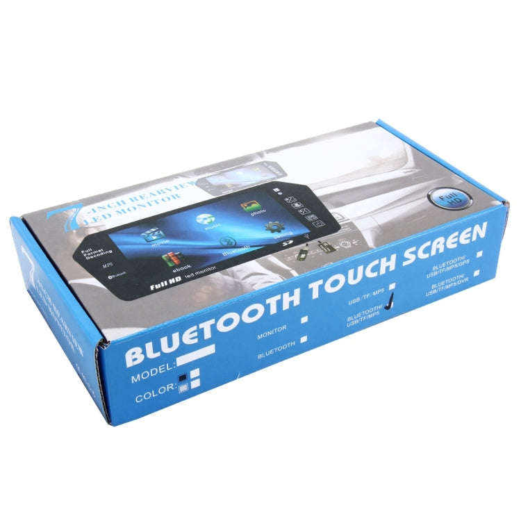 7 inch 480*234 Rear View TFT-LCD Color Car Monitor with Bluetooth MP5 Player, Support Reverse Aut...