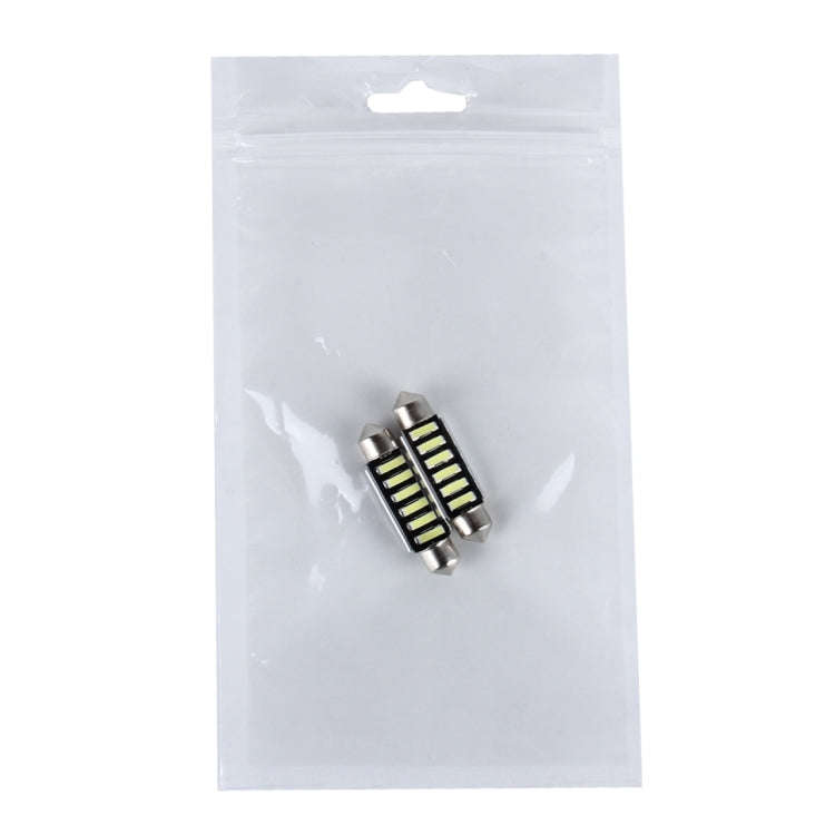 2 PCS 2W 100 LM 6000K 41MM 6 SMD-7020 LEDs Bicuspid Port Decoding Car Dome Lamp LED Reading Light...