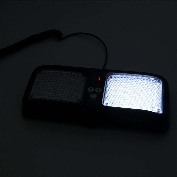 High qulaity DC 12V,9W LED Waterproof Car Sunshade Yellow Light + White Light Warning Lights Stro...