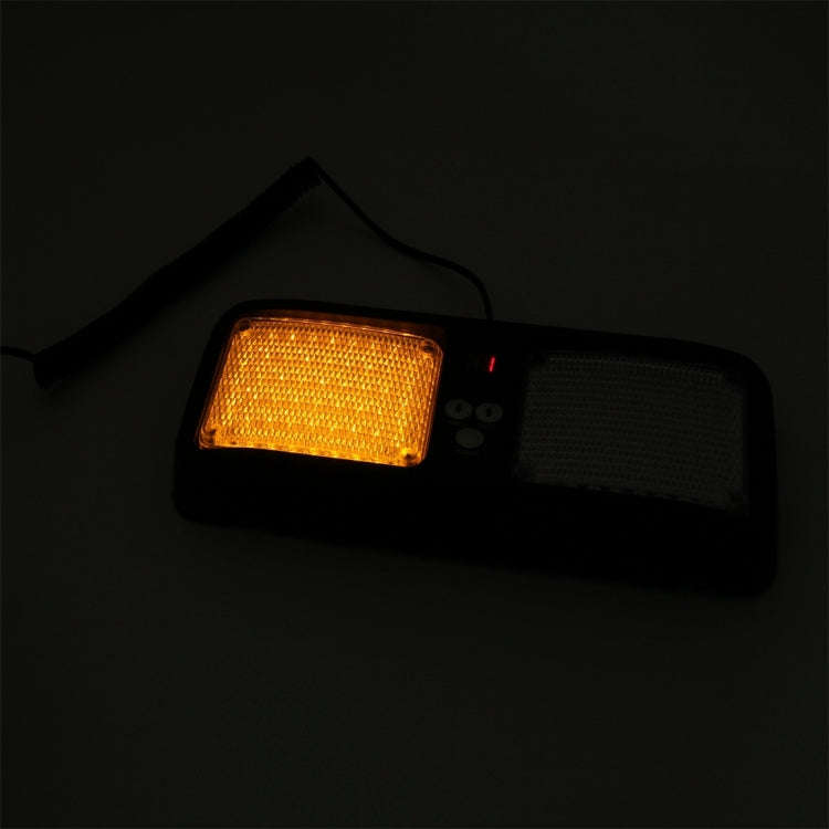 High qulaity DC 12V,9W LED Waterproof Car Sunshade Yellow Light + White Light Warning Lights Stro...