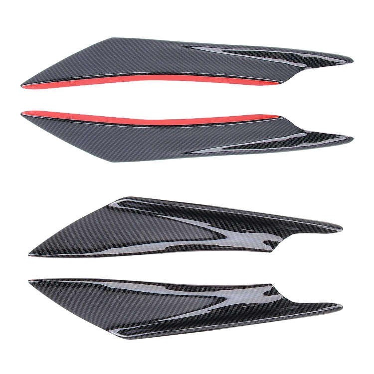 4 PCS Car-Styling Flank Decorative Sticker(Black Carbon Fiber)