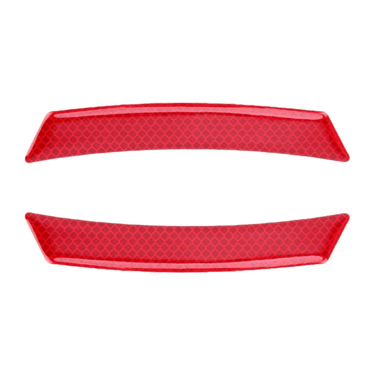 2 PCS Car-Styling Wheel Eyebrow Decorative Sticker Decorative Strip (Red)