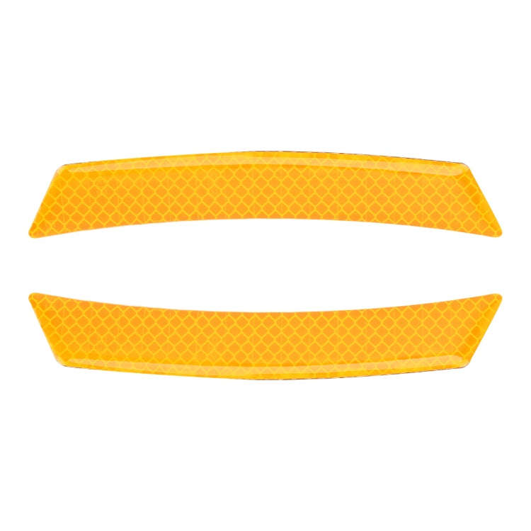 2 PCS Car-Styling Wheel Eyebrow Decorative Sticker Decorative Strip (Yellow)