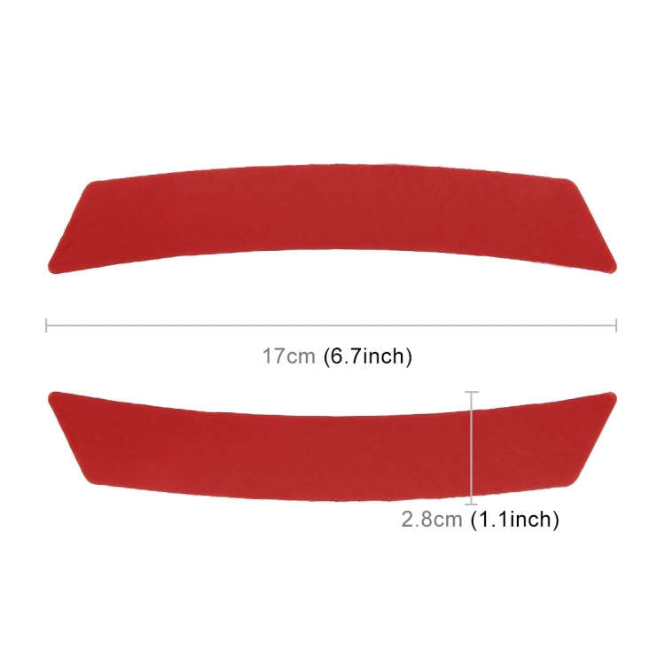 2 PCS Car-Styling Wheel Eyebrow Decorative Sticker Decorative Strip (Yellow)