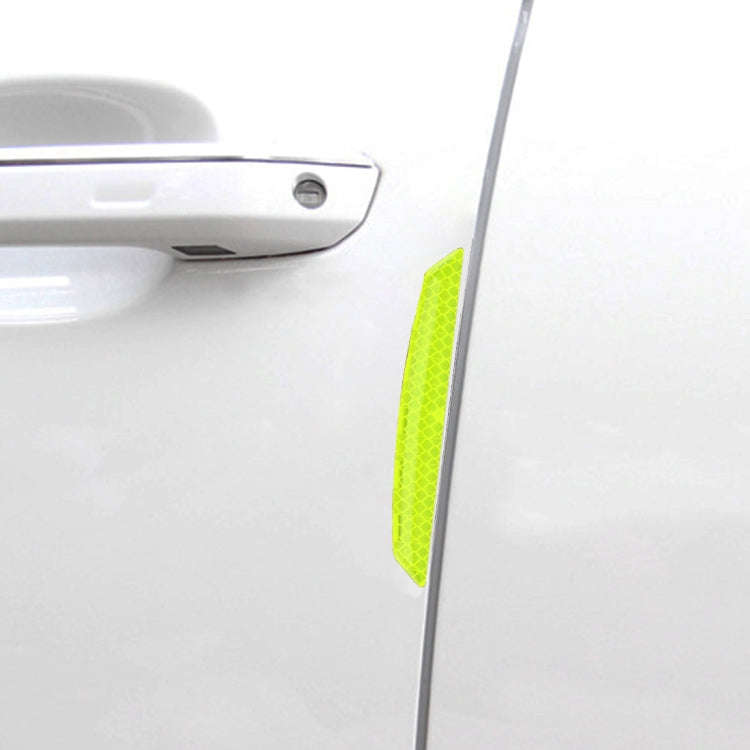 4 PCS Universal Car Door Anti-collision Strip Protection Guards Trims Stickers (Green)