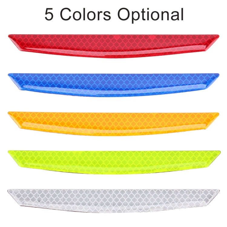 4 PCS Universal Car Door Anti-collision Strip Protection Guards Trims Stickers (Blue)