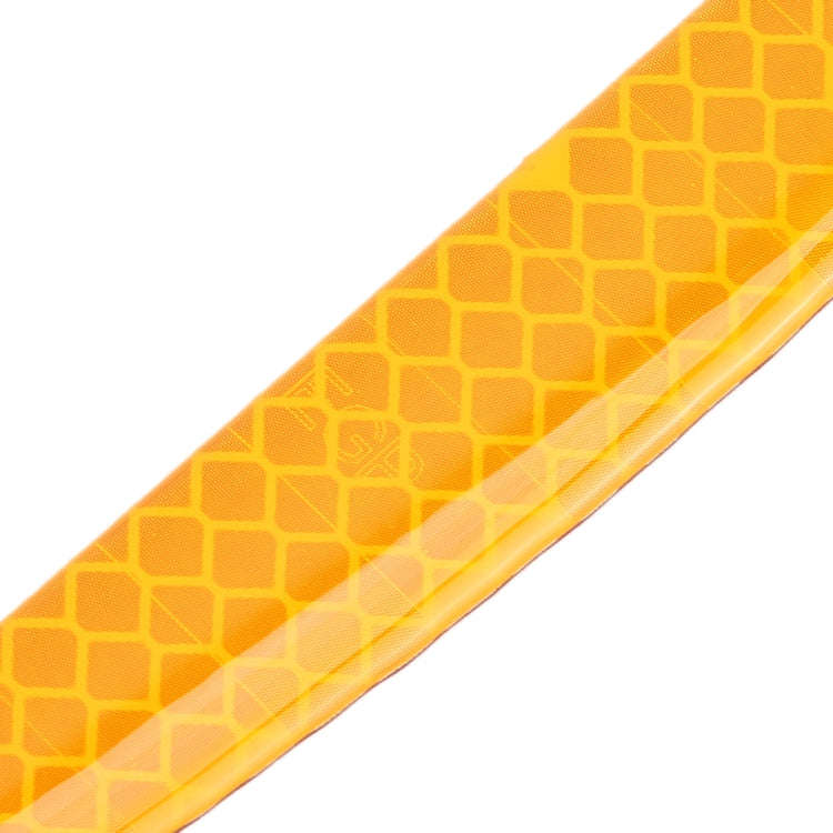 4 PCS Universal Car Door Anti-collision Strip Protection Guards Trims Stickers (Yellow)