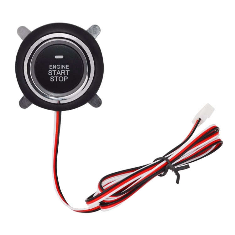 Smart Car Switch Car Engine Start Stop Switch Car Push Start Switch, with RFID Alarm System, Blue...