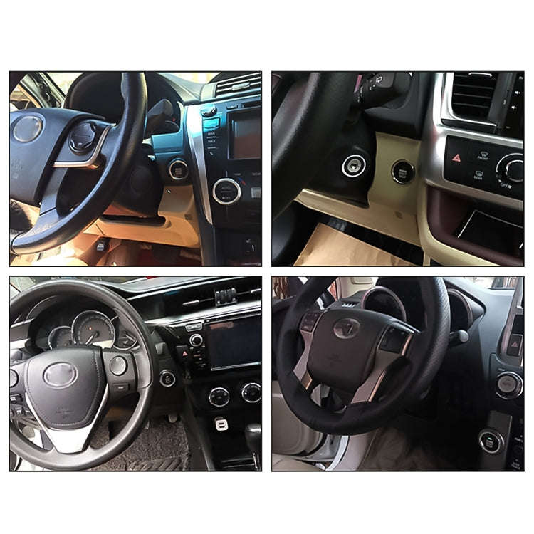 Smart Car Switch Car Engine Start Stop Switch Car Push Start Switch, with RFID Alarm System, Blue...