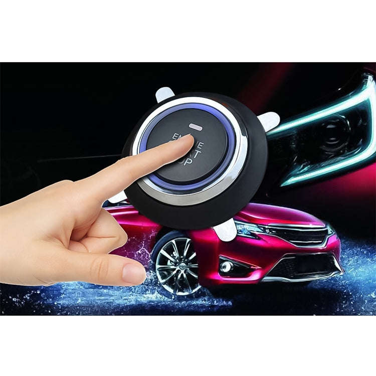 Smart Car Switch Car Engine Start Stop Switch Car Push Start Switch, with RFID Alarm System, Blue...
