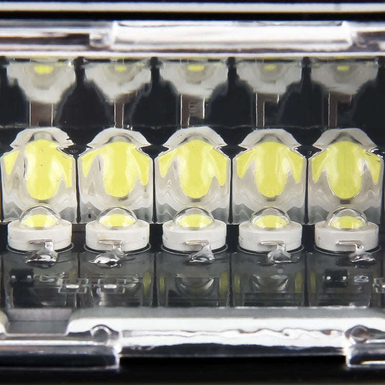 DC 12V 4.2W 16LEDs Crystal Lamp Beads Car Windshield Warning Lamp 18 Flash Patterns(Adjustable)