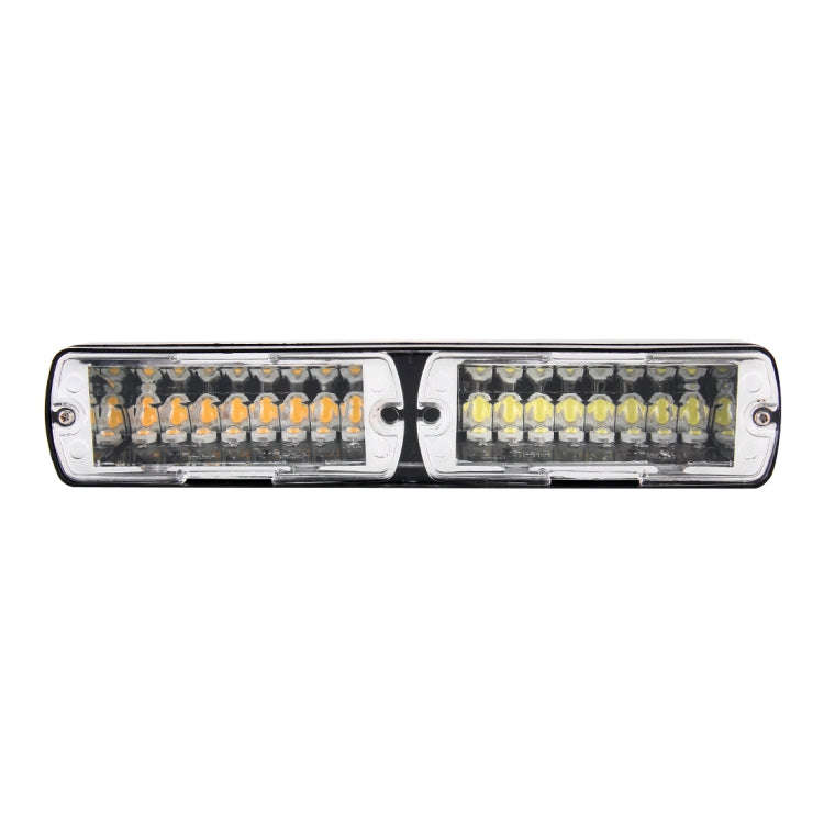 DC 12V 4.2W 16LEDs Crystal Lamp Beads Car Windshield Warning Lamp 18 Flash Patterns(Adjustable)